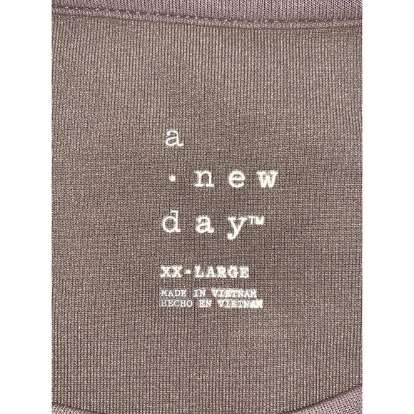 A New Day Womens Brownish Gray Pullover Sweatshirt Round Neck Relaxed Fit XXL - Picture 6 of 8